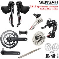SENSAH EMPIRE PRO 2x12 Speed, 24s Road Groupset carbon fiber Shifter Lever Rear Derailleur 12 chain 170/175MM Crankset