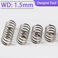 304 Stainless Steel Compression Spring, WD: 1.5mm,OD: 8-25mm,L: 15-100mm, Industrial, Toys, Vending Machine ,DIY,Springs,10Pcs