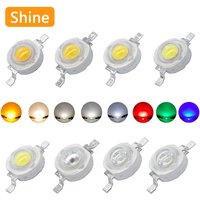 LED Chip Lamp High Power 1W 3W Bulbs SMD COB Diodes Warm Cold White Red Green Blue Yellow Light Beads For SpotLight Downlight