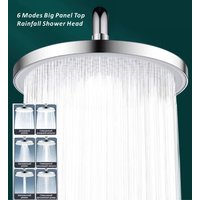 New 6 Modes Rainfall Shower Head Bathroom High Pressure Top Rain Shower Heads With Filter Shower Faucet Accessories
