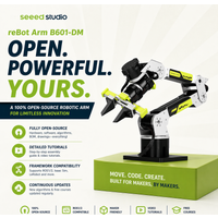 Open-Source Robotic Arm reBot Arm B601-DM Body Motor Kit, Body Structure Kit, Gripper Kit Compateable ROS1/2 Isaac Sim LeRobot.