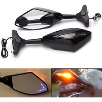 Motorrad Rück Integrierte Blinker Seite Spiegel Für Honda CBR1000RR CBR250R CBR300R CBR600RR Für Suzuki GSXR600 GSXR750