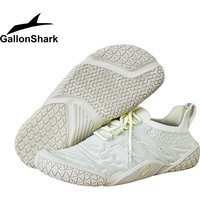 GallonShark Wide Toe Box Barefoot Shoes, Breathable Knit Non-Slip Sneakers for Powerlifting & Gym Workouts