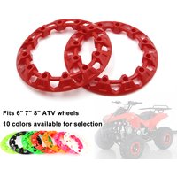 6/7/8 inch ATV Wheel Trim Hub Protection Decor Rim Cap Universal Vehicle All Terrain Wheel Plastic Cover Fit To 6" 7" 8" Wheels