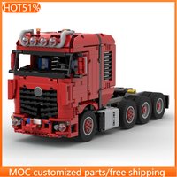 1535 PCS transport Heavy transport trucks MOC Customize Modular Building Block Creative Design Brick DIY Boys Toy Birthday Gift