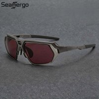AliExpress SNQP SEAMERGO Retro Polarized Cycling Sunglasses Man High-end 2025 Outdoor Activities UV Resistant Cyberpunk Glasses Walk The Show