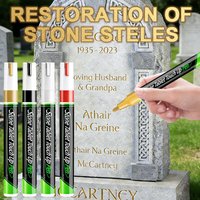 6Color Tombstone Marker Pen Professional Paint Repair Touch Up Waterproof Fade Resistant Color Restoration Repair Decorating Pen