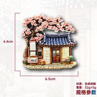 Seoul Korea Letter Through Pattern Clothing Fridge Magnet, 3D Magnetic Sticker, Travel Souvenir, Home Decoration Gift
