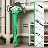 LAOA Quick Release Pipe Wrench Heavy Duty Multifunctional Labor-Saving Plumbing Spanner for Universal Pipe Clamping & Loosening