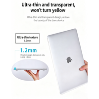 Red MacBook Neo 13 Inch Protective Case, MacBook Laptop Cover, Compatible with MacBook Neo A1534, 13 Inch, Crystal Clear