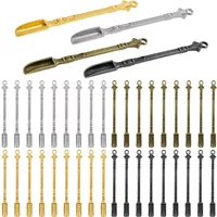 40 Pcs Mini Shovel Spoons Zinc Alloy Tiny Shovel Spoons Portable Mini Spoons Mini Spice Spoons for Coffee Tea Cocktails Desserts