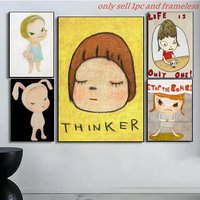 Y-Yoshitomo Nara Poster Poster painting with prints Home bedroom living room decoration gift