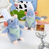 Cartoon Anime Image Ratatouille Plush Toy Keychain Cute Backpack Pendant Kawaii Couple Decoration Accessories Gifts for Friends