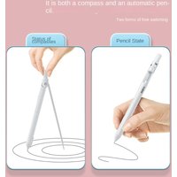 3-in-1 Compass Pencil Ruler Kit Stationery Measuring Ruler Mechanical Pencil Mathematics Dual-purpose Drawing Compasses Tool
