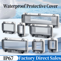 Transparent IP67 Waterproof Protective Window Cover 2-18 Ways Circuit Breaker Switch Box Protection Electric Junction Box Panel