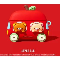For Airpods 1 2 3 4 Pro Pro 2 Rilakkuma Bear Car Silicone Earphone Case Accessories Cover