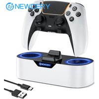 NEWDERY PS5 Single Controller Charging Station For PlayStation 5&DualSense Edge Controller Fast Charger Charging Stand Dock