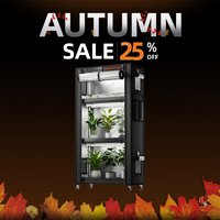 Spider Farmer 6 szt. 20W LED Lampy do Uprawy Roślin z Podstawką i Namiotem 71x36x150cm do Uprawy Wewnętrznej