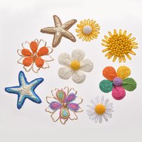 1 Piece Colorful Flower Button Cover Cufflinks Golden Base Button Cover Cufflink for Women Blouses Tuxedo Shirt Dress Clothing
