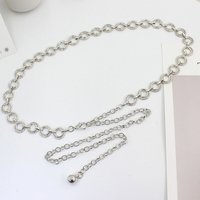 Metal Waist Chain Adjustable Body Link Belts Suit Dress Thin Waist Belt Trendy Jewelry For Women Sexy Waist Chain Accessories
