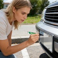 Car Paint Pen 20ML License Plate Coating Scratch Remover For Vehicles For Gloss Finish Wear UV Rain Damage Vehicle SUV RV Truck