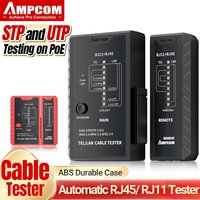 AMPCOM Network Cable Tester, CAT5E CAT6 CAT6A CAT7 RJ45 Networking Lan Cable 8P8C POE RJ11 Telephone Line Continuity Tester image 4