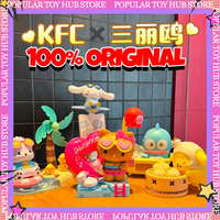 In Stock KFC X Sanrio 2026 Figure Toy Hello Kitty Summer Series Desk Decoration Toys Model Collectible Kawaii Cute Kids Toy Gift