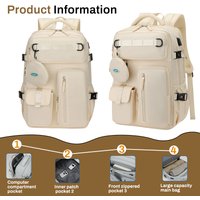 Durable Business Travel Backpack, High School Backpack, Large Capacity Multifunctional Computer Bag, Travel Oxford Cloth Backpac