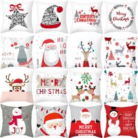 45 * 45 Weihnachtskissenbezug Kissenbezug Frohe Weihnachten Dekoration Kissen Kissenbezüge Zuhause 2025 Weihnachtsgeschenke Kissenbezüge