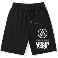 Lincoln park linkin park band shorts men's summer trend sports casual five-point pants custom loose
