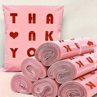20-100pcs Thick Pink Waterproof Courier Express Bag Gift Clothing Poly Mailer Envelope for Small Business Office Shipping