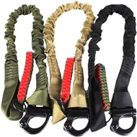 2025 Quick Release Safety Rifle Sling Lanyard Strap Rope Line Climbing Protect Sling for Outdoor Hunting Nylon Rope Bungee Strap