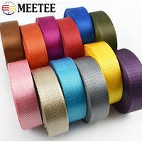 20M 20-50mm Nylon Webbing Tape 1mm Thick Ribbon for Backpack Strap Seat Belt Dog Leash Straps DIY Sewing Garment Accessories