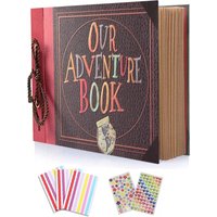 Our adventure book scrapbook Pixar Up handmade home scrapbook album can be expanded to 80 pages and comes with DIY accessory kit