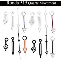 Ronda 515 Watch Hands Silver/Gold/Rose Gold Cyan luminous Fit Ronda 515 Quartz Movement Accessory Part