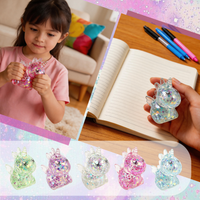 Unicorn Stress Relief Toy Cute Animal Squeeze Sensory Toy Squeeze Fidget Mini Unicorn Squishy Toys Autism Anxiety Christmas Gift