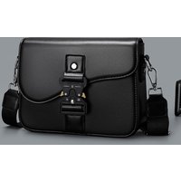 High-End Men's Stylish Crossbody Bag PU Leather Sling Bag Minimalist Business Shoulder Bag Perfect for Daily Commute Travel