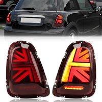 2X Rear Union Jack Tail Brake Light Backup Reverse Light LED For 2007 2008 2009 2010 2011 2012 2013 MINI Cooper R56 R57 R58 R59