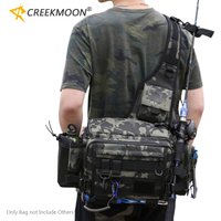 Multifunctional Plus Big Fishing Lure Bag Waterproof Shoulder Crossbody Fishing Gear Utility Storage Case Men's Fishing Rod Bags