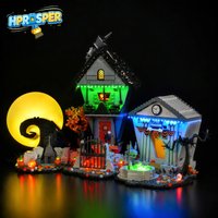 Hprosper LED Light for LEGO 21351 Disney Tim Burton's The Nightmare Before Christmas Decorative Lamp With Battery Box