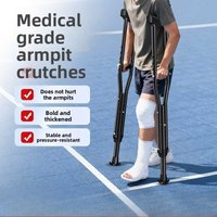 Crutches Leg Injuries Axillary Crutches Fractures Rehabilitation One-foot Recovery Walker Ultra-light Non-slip Crutches