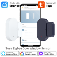 Tuya Zigbee Door Window Sensor Smart Contact Sensor with Zigbee Hub Required Workwith SmartLife Alexa Yandex ZHA Zigbee2Mqtt