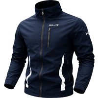 Men‘s Jacket Casual Stand Collar Jacket Spring Summer Lightweight Windbreaker Bomber Jacket Sportswear Breathable Coat Clothing