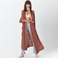 Women's Clothing Embroidery Bathing Suit Cover Ups for Half Sleeve Beach Kimono Swimsuit Swimwears