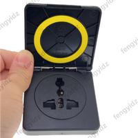 EU US AU UK Universal Waterproof Industrial Socket 10/16A 250V IP44 AC Power Connector Plug Electrical Socket With cover
