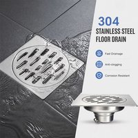 304 Stainless Steel Floor Drain Anti Odor Dual Use Washing Machine Sewer Cover for Bath Room Kitchen Shower Plumbing Hardware