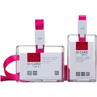 1 Pcs Horizon/vertical Acrylic Transparent Bank Credit Card Holders Badge Holder Bus Card ID Holders High quality Wholesale