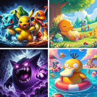 Cartoon Pokemon Pikachu 1024 PCS Jigsaw Puzzles Challenging Family Activity Games for Gameroom Bedroom Home Decor Gift