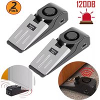 1/2Pcs 120DB Portable Wireless Door Stop Alarm Home Security System Siren Sound Burglar Intruder Alert for Travel