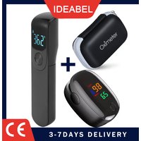 IDEABEL thermometer electronic forehead thermometer home adult children thermometer oximeter SpO2 finger Finger Pulse Oximeter